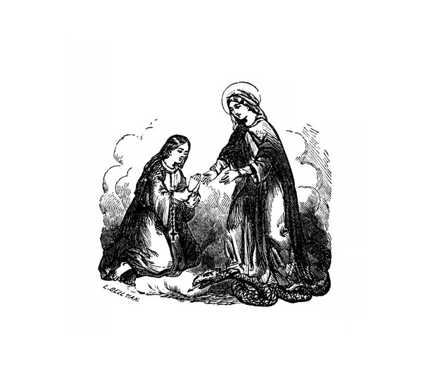 Christian illustration. Old image - Photo, Image