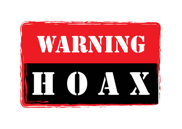 Hoax, Mark para las noticias falsas
 - Vector, imagen