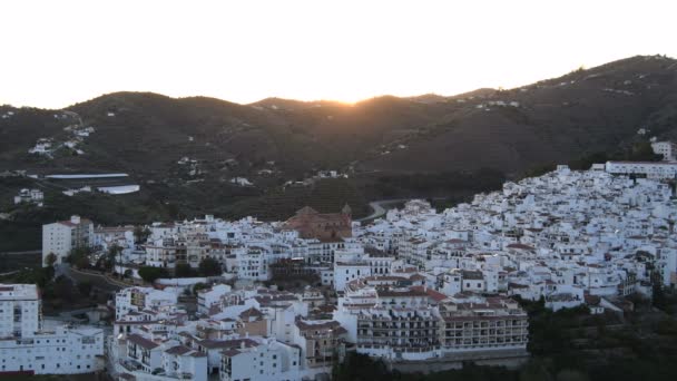 Calm and quiet andalusian village at sunset, Torrox. Spain - Footage, Video