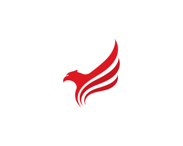 halcón águila pájaro logotipo plantilla vector
 - Vector, Imagen