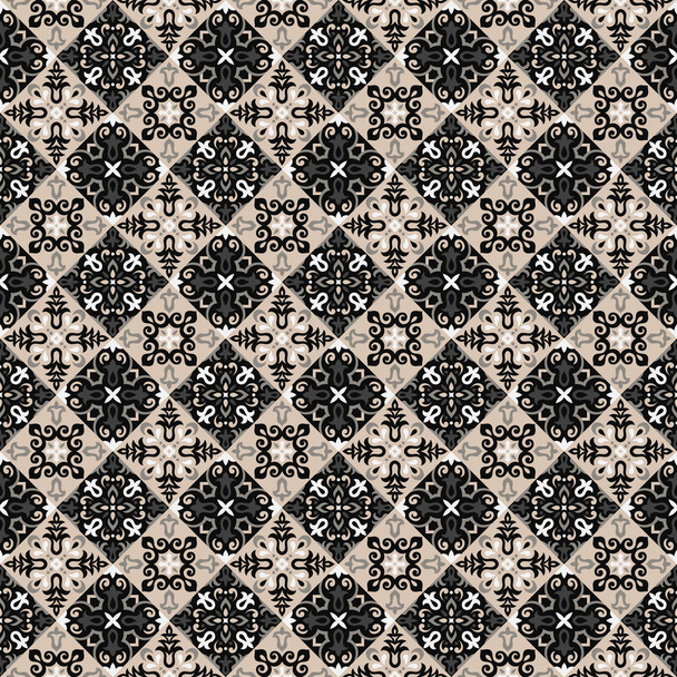 Azulejos Tile Vector Seamless Pattern - Vektor, obrázek