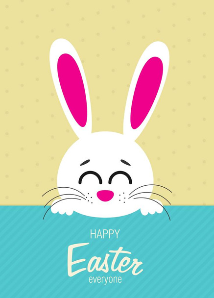Vector illustration Easter bunny in flat style - ベクター画像