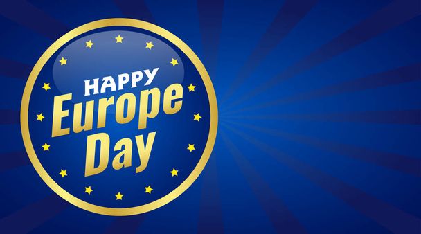 Día de Europa. Día festivo anual en mayo. Es el nombre de dos días anuales de observancia - 5 de mayo por el Consejo de Europa y 9 de mayo por la Unión Europea. Cartel, tarjeta, banner y fondo. Vector - Vektr
 - Foto, Imagen