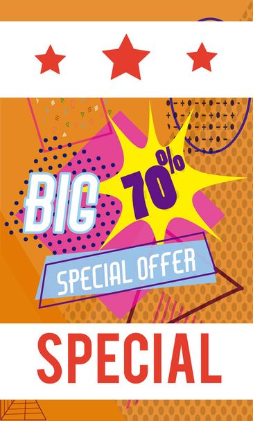 Big sale shopping banner and poster - Vector, Image
