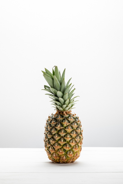 sweet fresh tasty and raw pineapple on white  - Fotografie, Obrázek