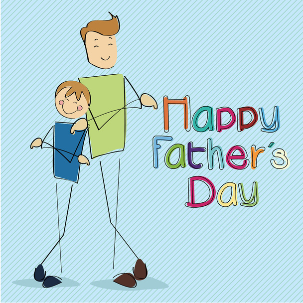 Happy Father's Day - Vecteur, image