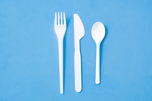 Disposable plastic tableware pattern - Фото, зображення