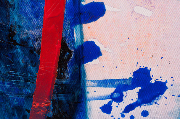 renkli soyut arka plan modern sanat detayları tuval üzerine akrilik boyama - Fotoğraf, Görsel