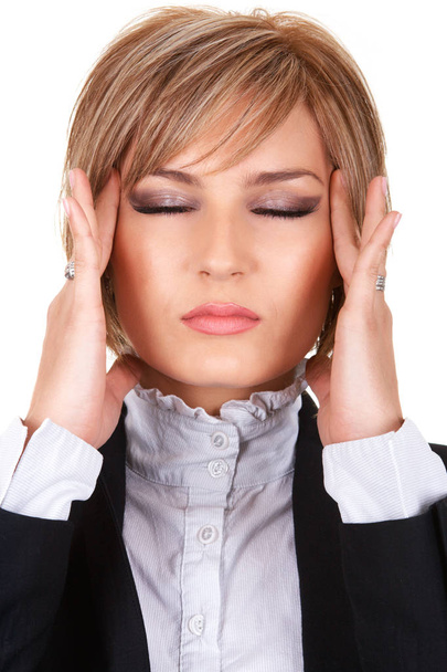 Zakenman met harde hoofdpijn - Foto, afbeelding