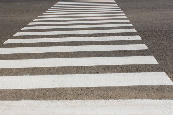 Cropped Shot Of A Pedestrian Crossing. Road In The City. - Foto, Imagem