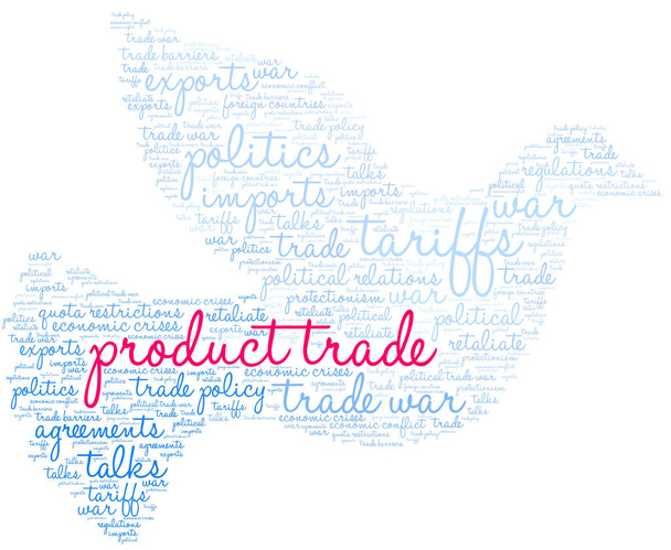 Produkt Trade Word chmura - Wektor, obraz