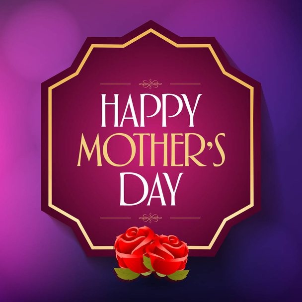 Día Internacional de la Madre Feliz. Cartelera, Póster, Redes Sociales, Plantilla de tarjeta de felicitación. (turco: Anneler Gununuz Kutlu Olsun
.) - Vector, imagen