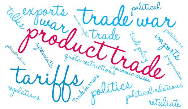 Produkt Trade Word chmura - Wektor, obraz