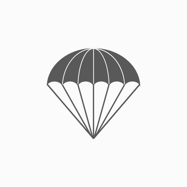 Fallschirm-Symbol, Fallschirmsprung-Vektor - Vektor, Bild