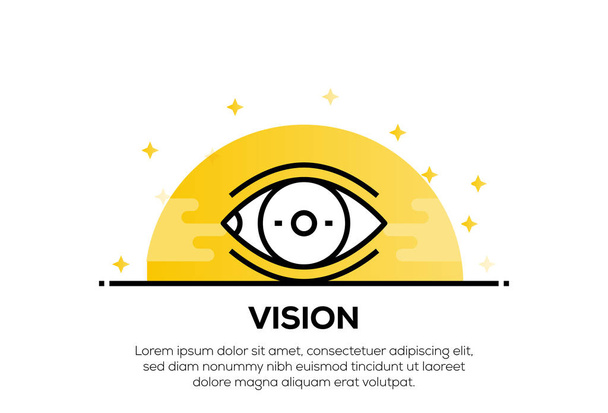 VISION ICON CONCEPT, illustration  - Photo, Image