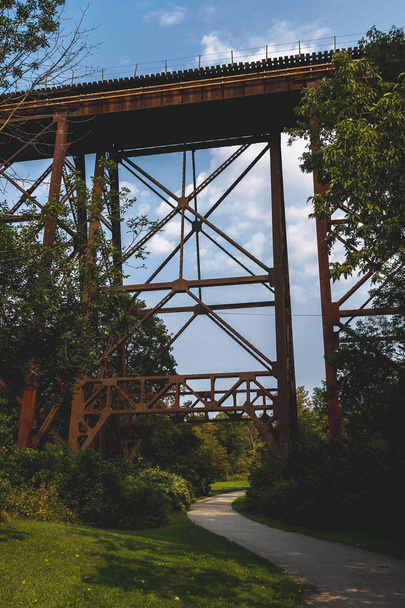 eski bir demir köprü - Fotoğraf, Görsel
