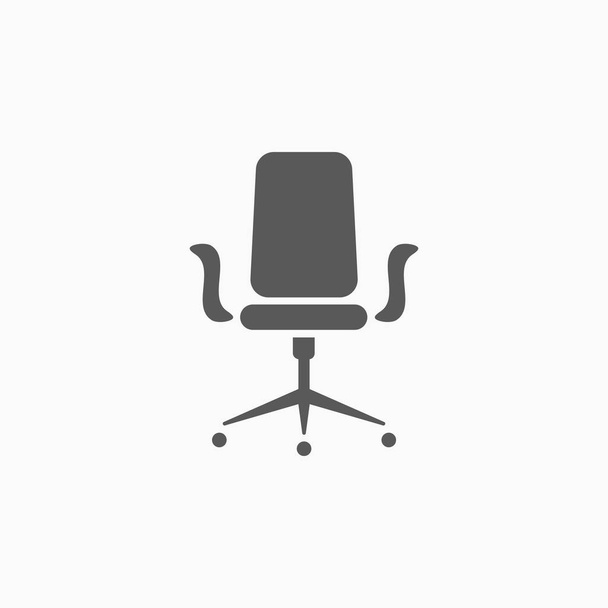 office chair icon, chair vector - Vector, Image