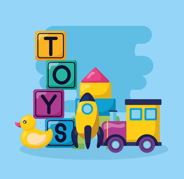 diseño de juguetes para niños
 - Vector, Imagen