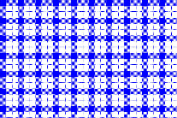 Gingham pattern. Texture from rhombus/squares for - plaid, tablecloths, clothes, shirts, dresses, paper, bedding, blankets, quilts and other textile products. Vector illustration EPS 10 - Vector, Image