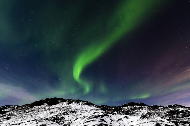 Polarlichter auf der Halbinsel Reykjanes - Foto, Bild