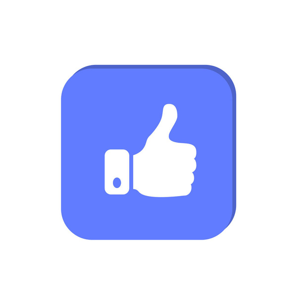 vector illustration of finger gesture of thumbs up - Vector, Image