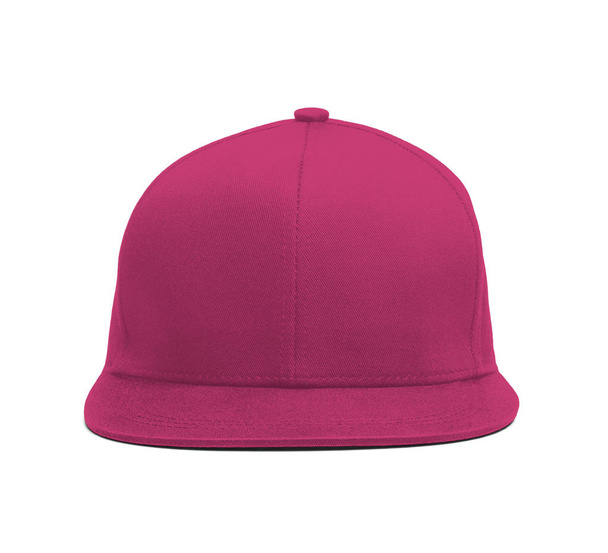 Een moderne SnapBack front Cap mockup in roze Peacock kleur om u te helpen presenteren uw hoed ontwerpen prachtig. Je bijna alles in deze hoed-mockup aanpassen aan je GLB-ontwerp. - Foto, afbeelding