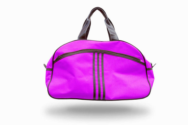 fioletowy worek sportowy ze ścieżką wycinania - Zdjęcie, obraz