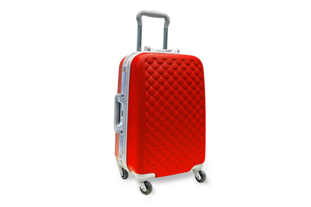 Suitcases green, isolated, with clipping path. - Foto, Imagen