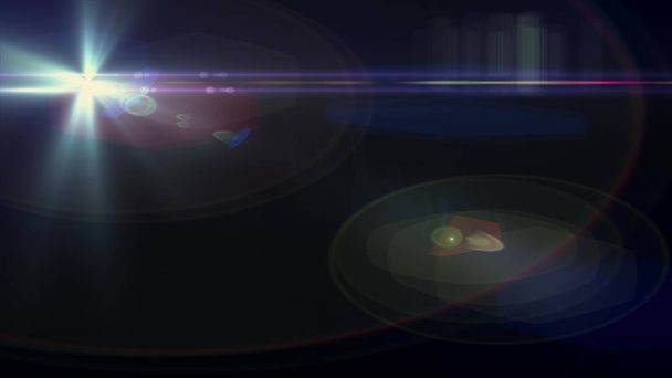 lumières lentille optique fusées éclairantes brillant bokeh illustration art fond nouvelle lumière naturelle lampe rayons effet coloré lumineux image stock
 - Photo, image