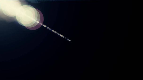 Lichter optische Linse Fackeln glänzend Bokeh Illustration Kunst Hintergrund neue natürliche Beleuchtung Lampe Strahlen Effekt bunt hell Stock Bild - Foto, Bild
