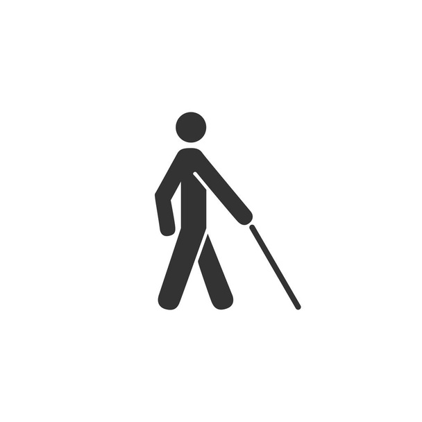 Icona per disabili dal design semplice. Illustrazione vettoriale
 - Vettoriali, immagini