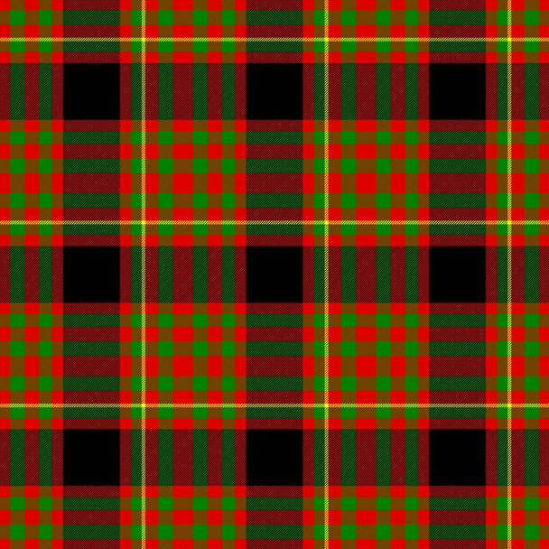 karierte Diamant Tartan karierte Scotch Kilt Stoff nahtlose Muster Textur Hintergrund - Farbe schwarz, rot, grün und gelb - Foto, Bild