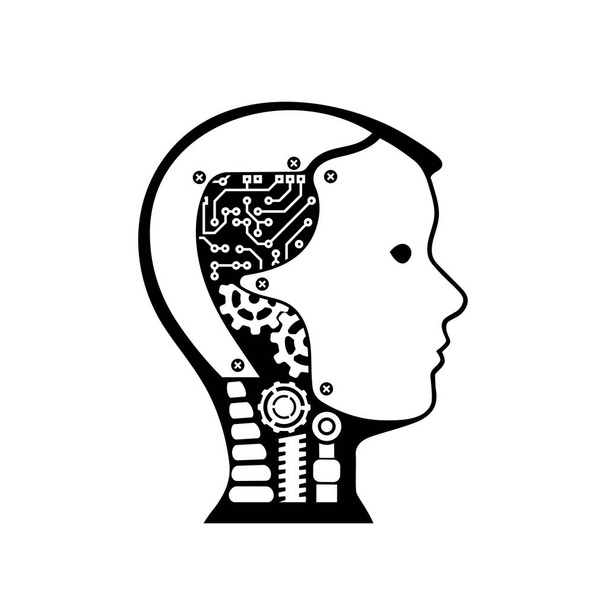 ikona robota kybernetický organismus - Vektor, obrázek