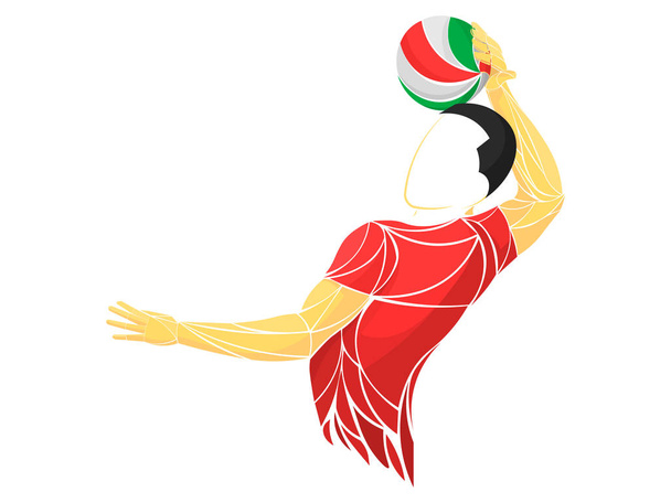 міжнародний волейбол, волейбол жити, грати у волейбол, жіночий волейбол, волейболіст
 - Вектор, зображення
