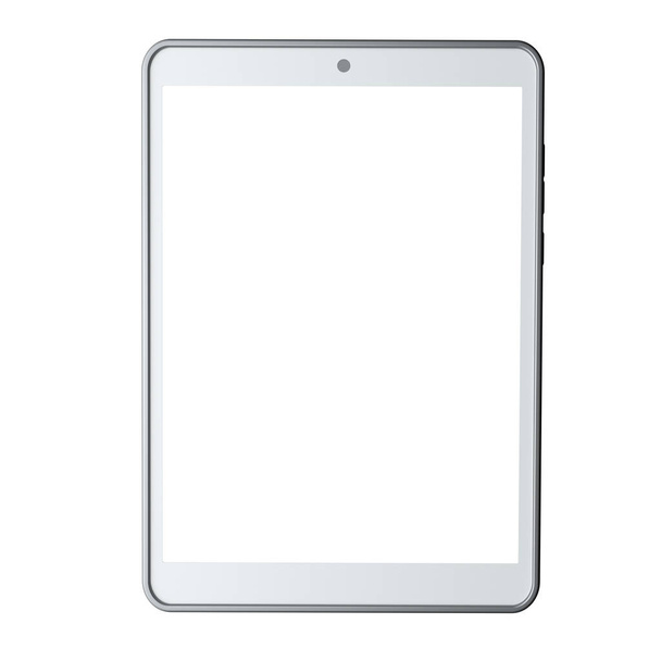 Λευκό Tablet υπολογιστή. 3d απόδοση - Φωτογραφία, εικόνα