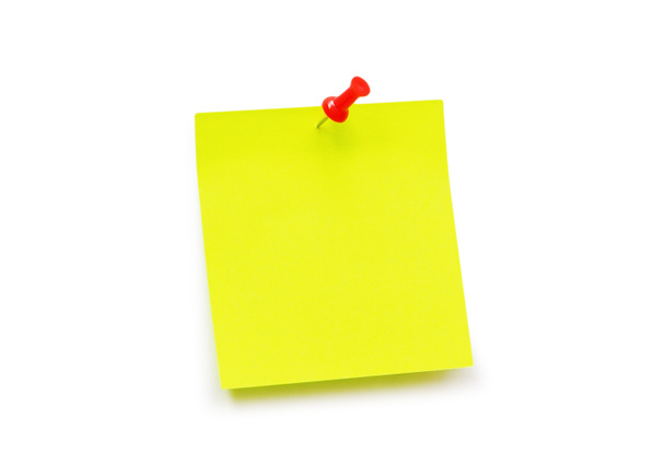 Nota adesiva gialla isolata
 - Foto, immagini