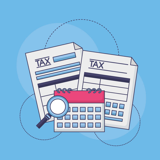 Концепция налоговых платежей - Вектор,изображение