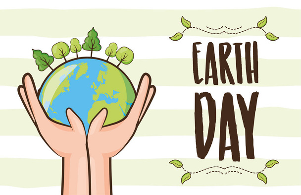 Earth Day Karte - Vektor, Bild