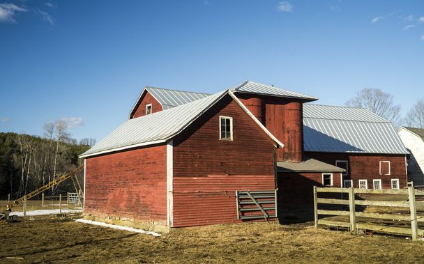 Old Red Barn farm buildings - Photo, Image
