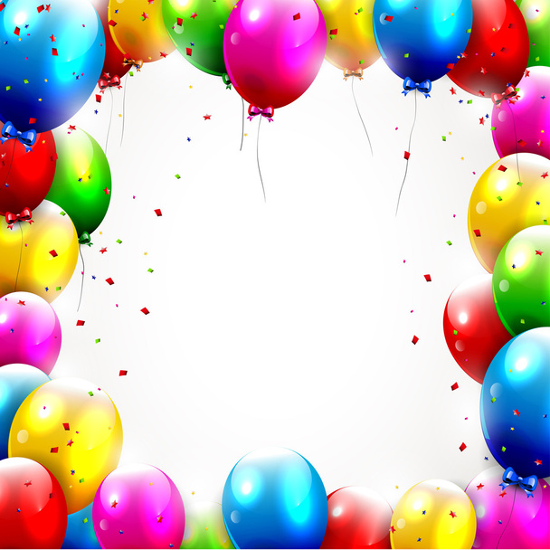 Colorful birthday backgroun - Vecteur, image