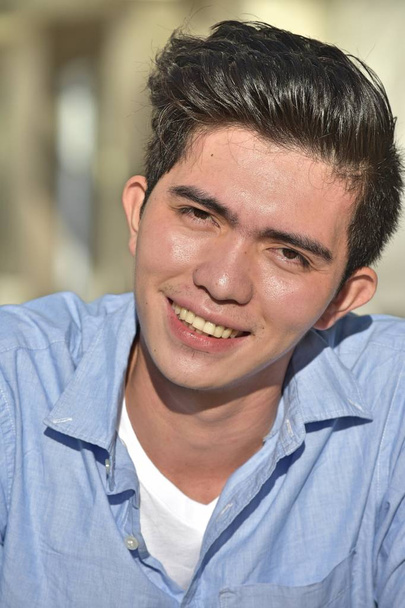 Smiling Young Minority Male - 写真・画像
