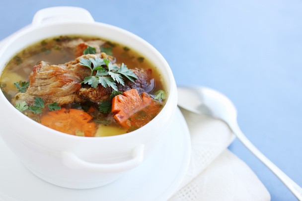 Suppe mit Rindfleisch - Foto, Bild