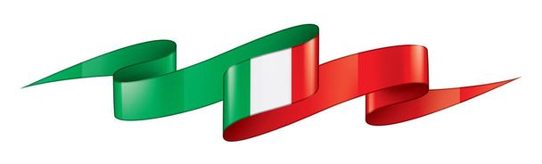 Прапор Італії, зображення на білому тлі. - Вектор, зображення