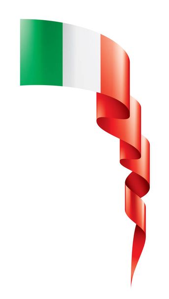 Прапор Італії, зображення на білому тлі. - Вектор, зображення