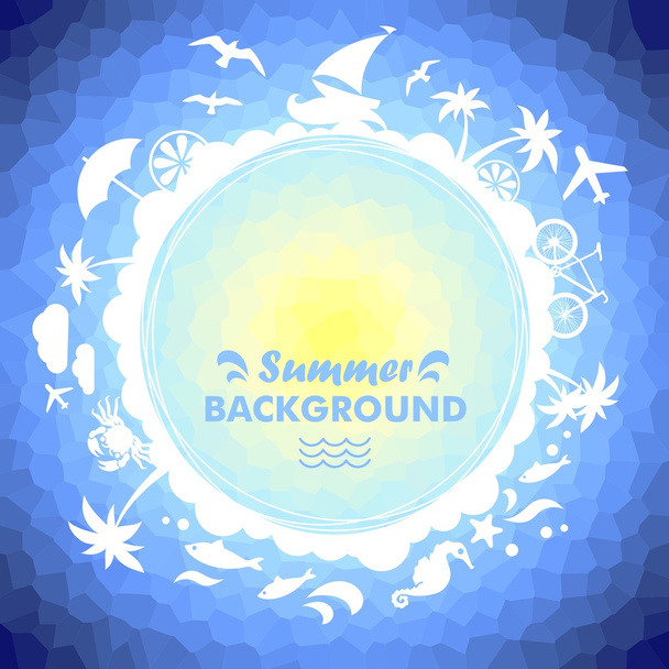 Summer vacation background - Vector, Image