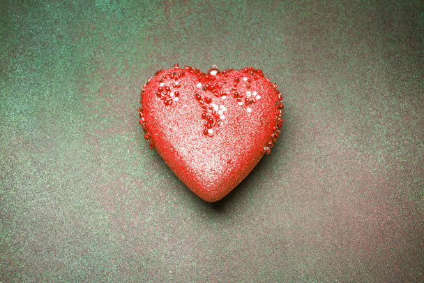 Red christmas decoration in a form of heart - Photo, Image