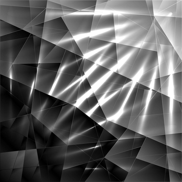 Exkluzivní zářící mozaikové černobílé vzory chaotické a - Fotografie, Obrázek
