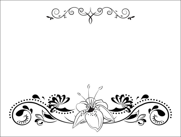flower card - Vector, Imagen