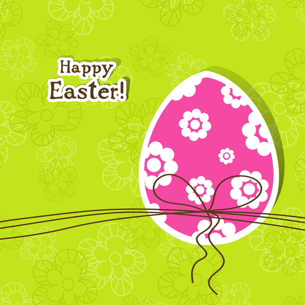 Template Easter greeting card, vector - Vector, Image