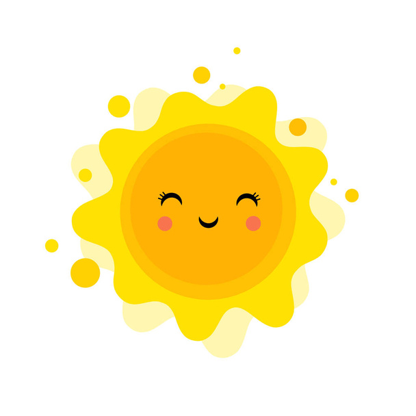 Летний веселый фон, иллюстрация солнца и дизайн баннера. Рекламный плакат
 - Вектор,изображение